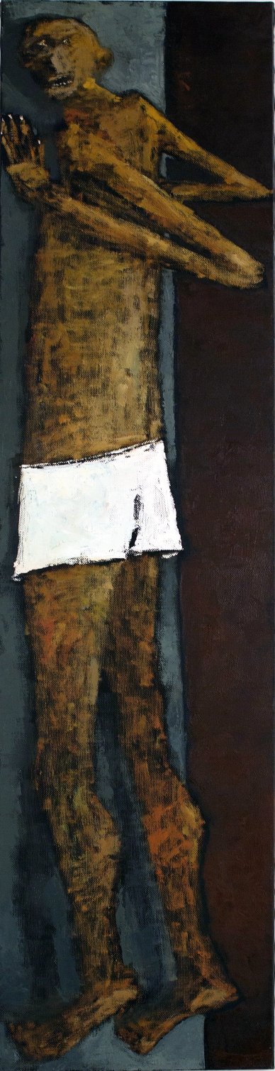 Niyaz Nadjafov. UNTITLED. 2009. Canvas, oil paint. 40 x 190 cm