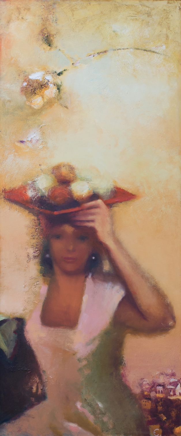 Yelena Hagverdiyeva. SUMMER. 2008. Canvas, oil paint. 50 x 100 cm