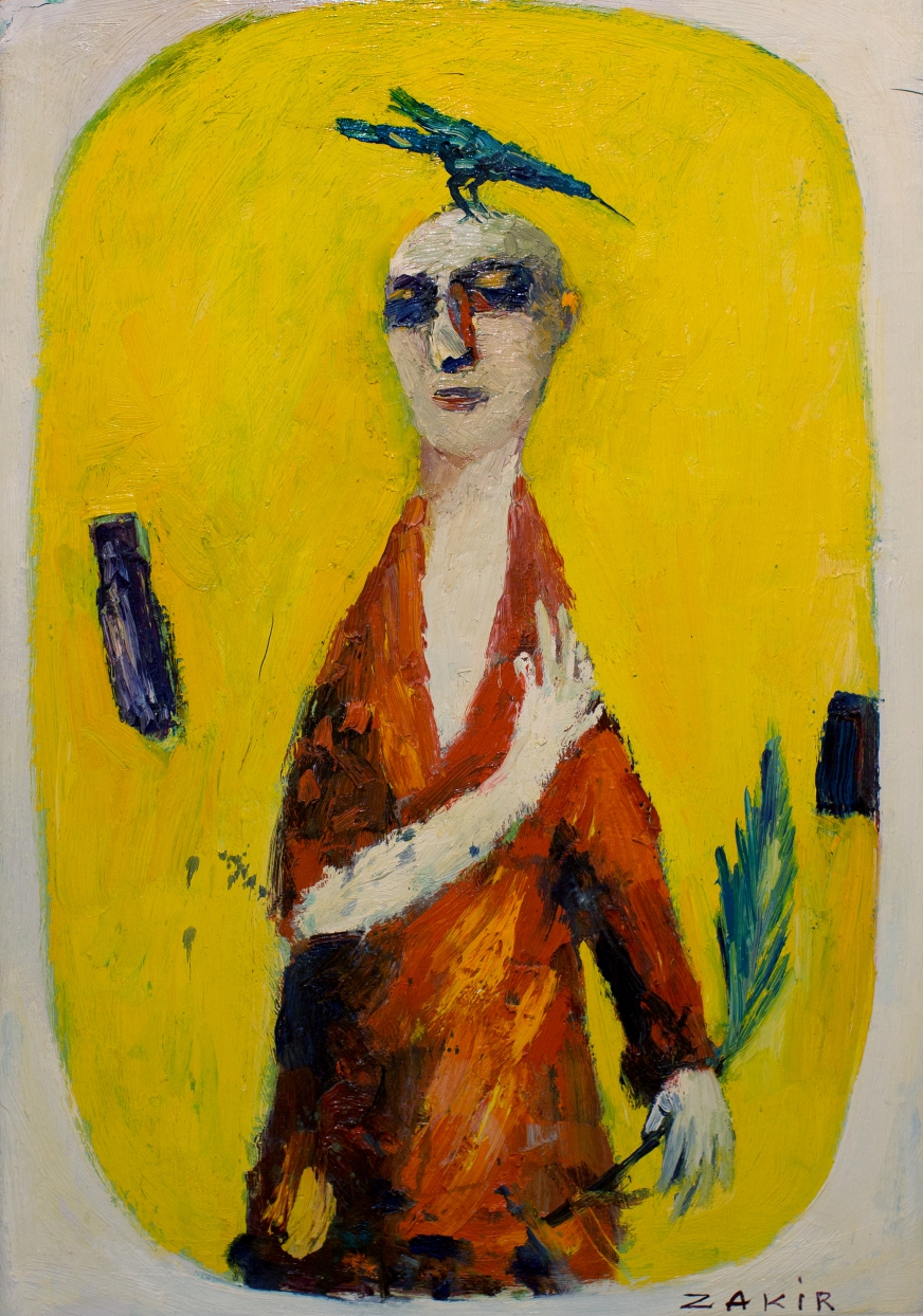 Zakir Huseynov. POET. 2000. Canvas, oil paint. 40 x 60 cm
