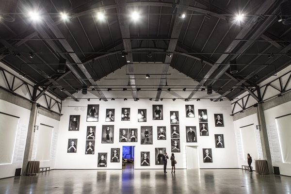 Shirin Neshat, The Home of My Eyes, 2015, installation image, YARAT Contemporary Art Centre, Baku, 2015. Photo: Rauf Askyarov. Courtesy of YARAT